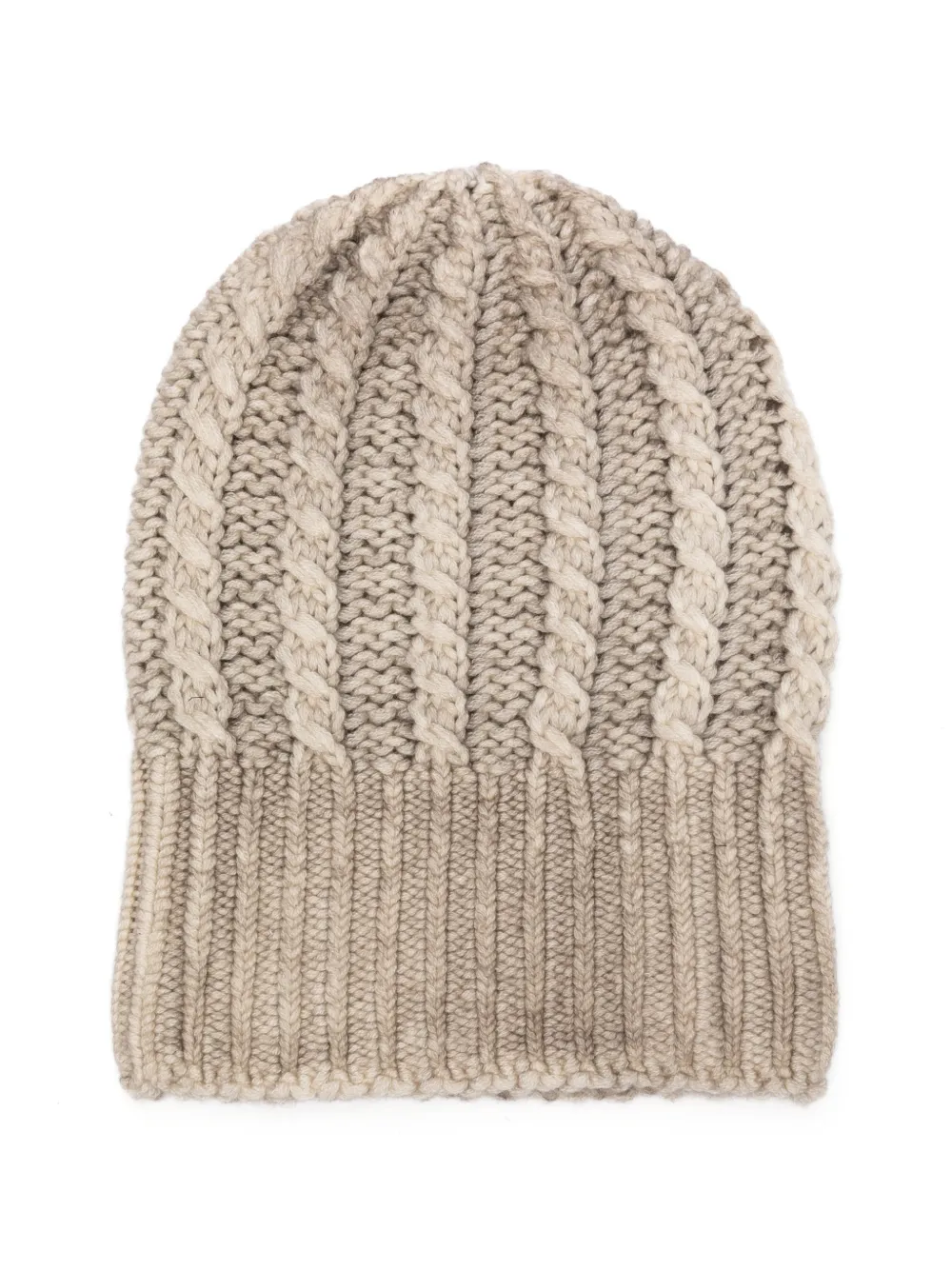 Avant Toi cable-knit ribbed beanie hat - Toni neutri