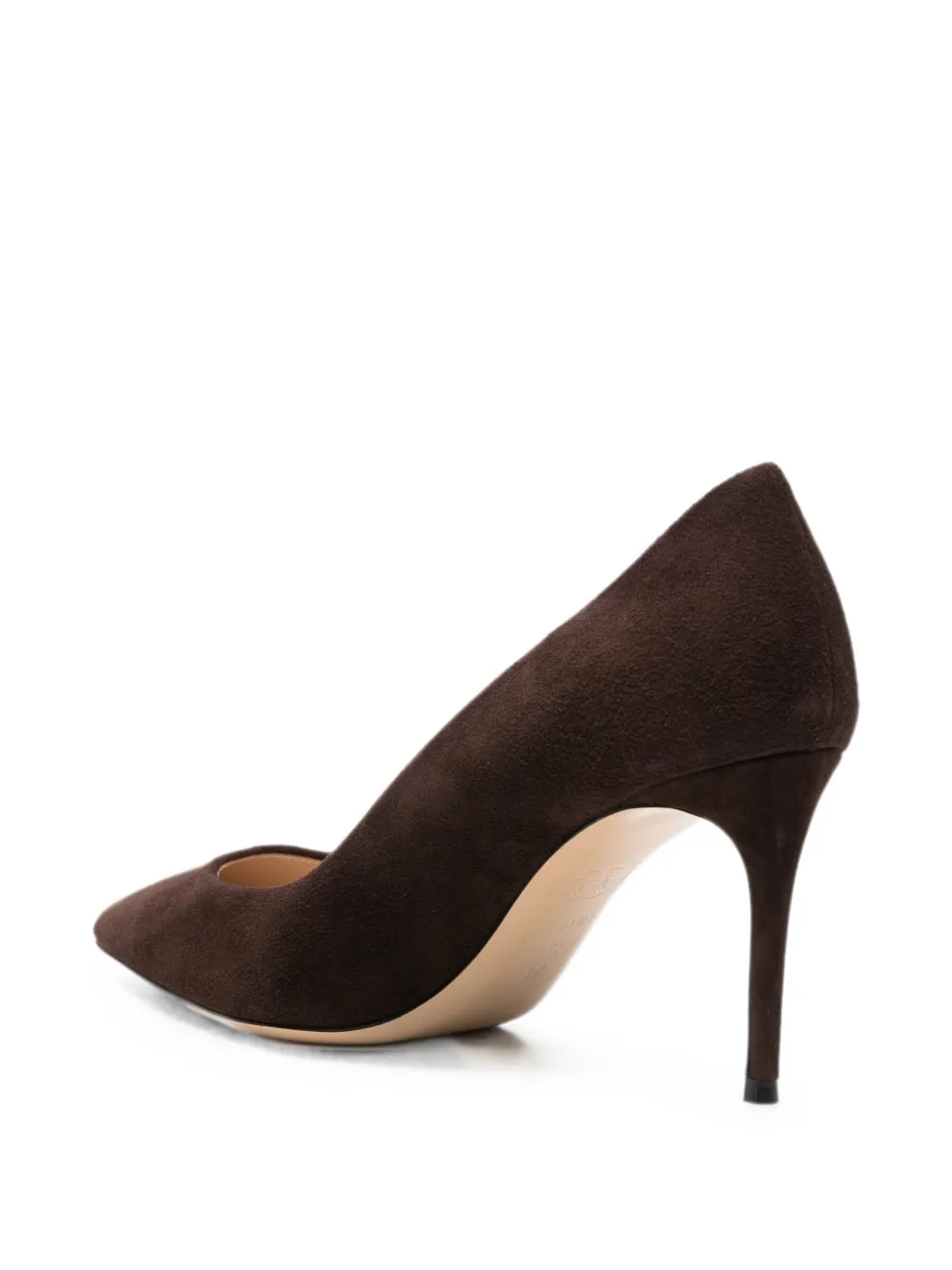 Casadei pointed-toe suede pumps Bruin