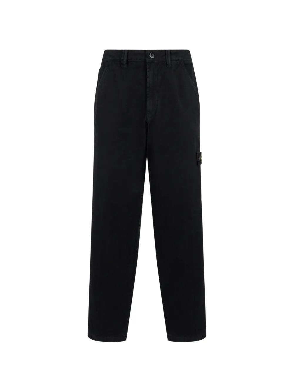 Stone Island Chino 3100014 taglio comodo con tasche a pressione - Nero