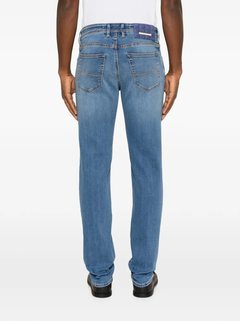 Jacob Cohën Bard skinny jeans met contrasterend stiksel Blauw