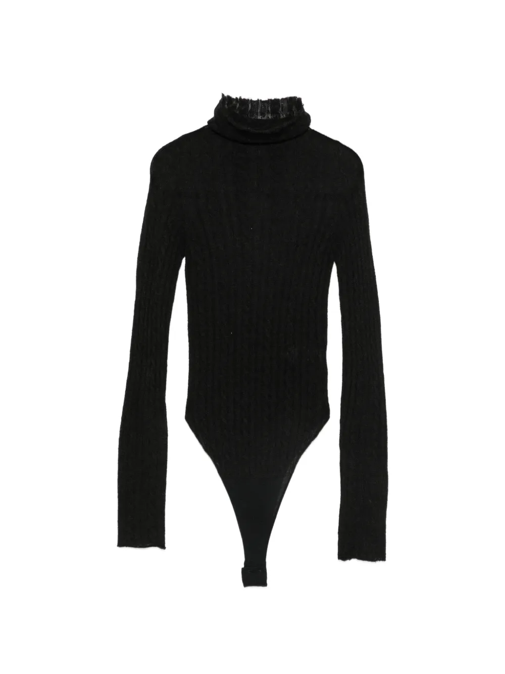 Haikure Margie cable-knit bodysuit - Nero