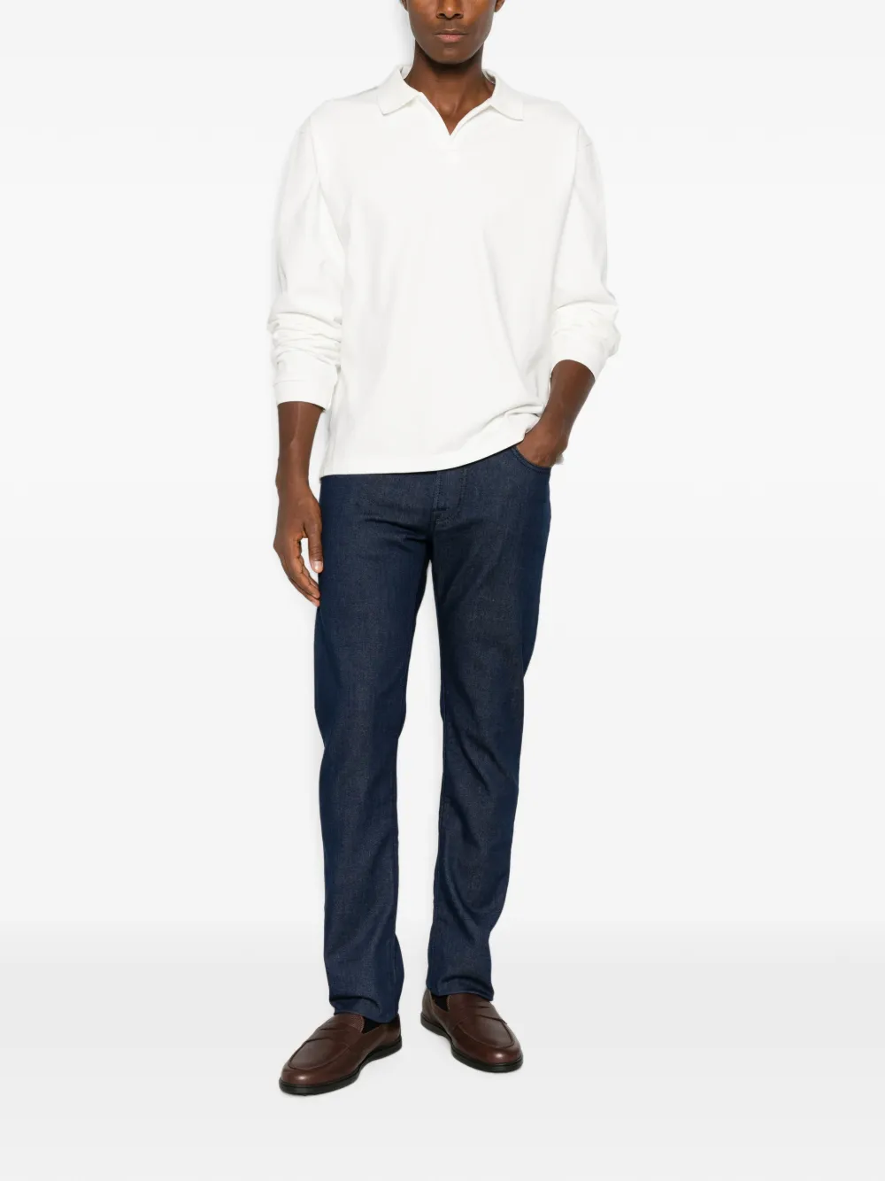 Jacob Cohën Bard slim-fit jeans met rits Blauw