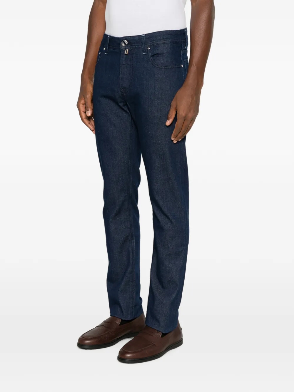 Jacob Cohën Bard slim-fit jeans met rits Blauw