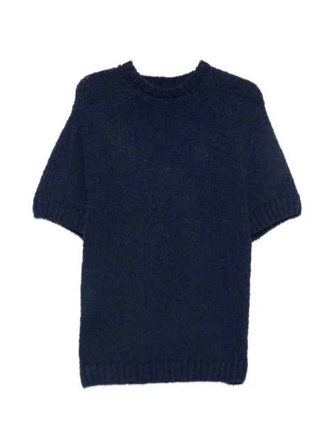 Arte Antwerp logo-intarsia short-sleeve sweater