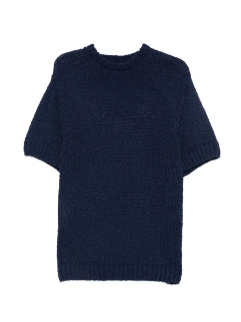 Arte Antwerp logo-intarsia short-sleeve sweater