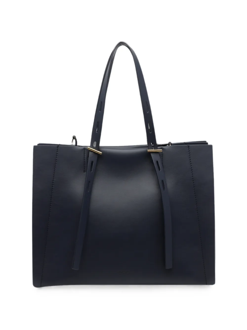 Minobossi Paulette Leather Tote Bag In Blue
