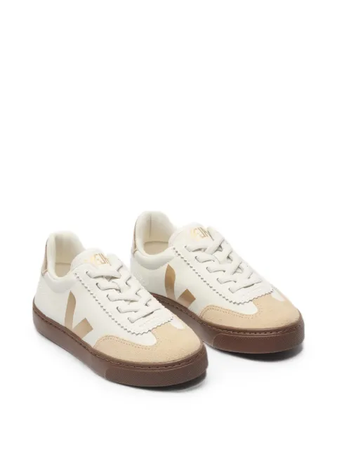 VEJA Kids logo-patch panelled sneakers