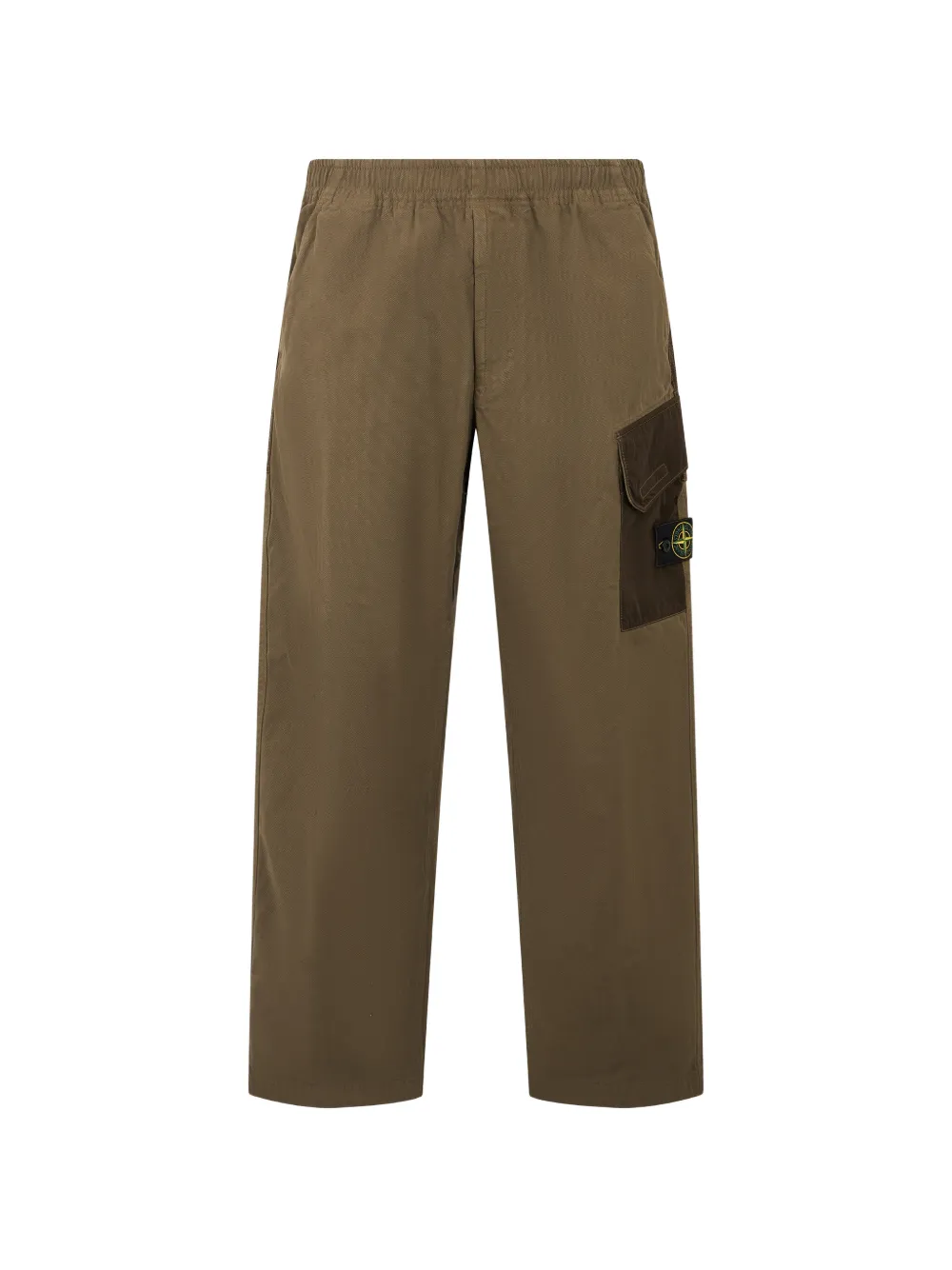Stone Island 3100060 organic panama cotton + nylon trousers - Verde