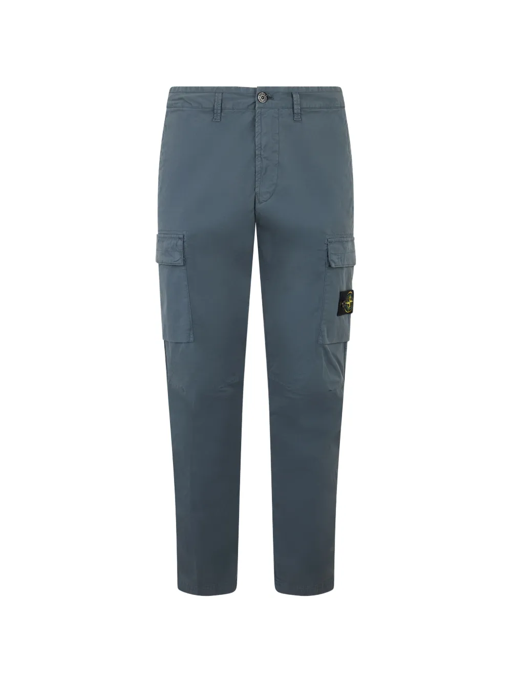 Stone Island Cargo 3100032 in twill di cotone biologico elasticizzato - Blu