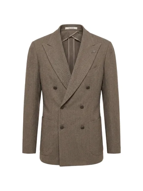Tagliatore double-breasted peak-lapel blazer