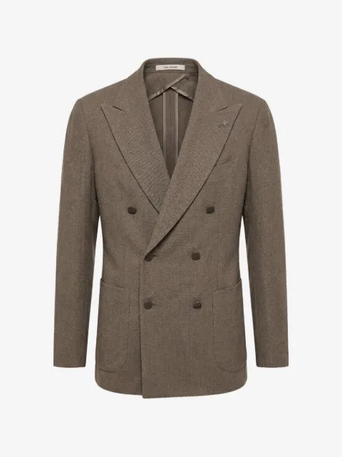 Tagliatore double-breasted peak-lapel blazer