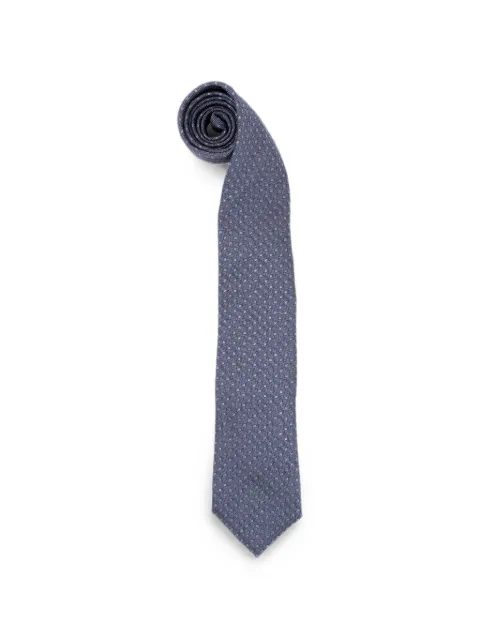 Brunello Cucinelli silk tie with geometric pattern