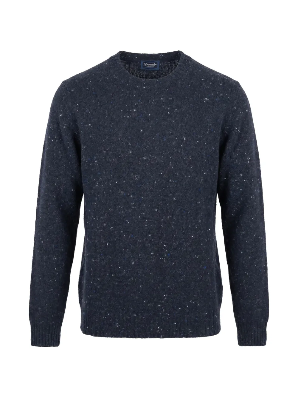 Drumohr Flecked Wool Sweater In Blue