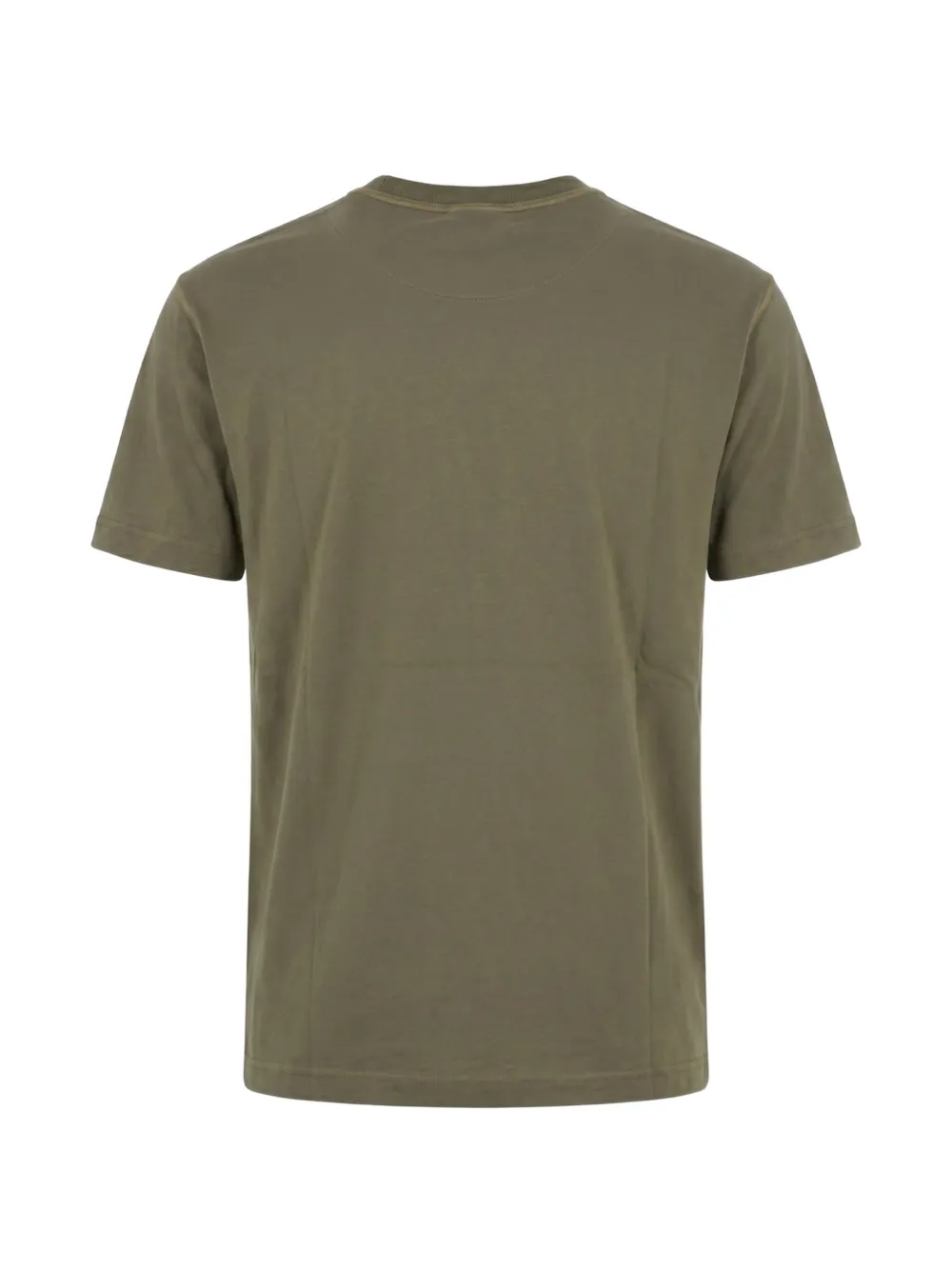 Stone Island logo-patch cotton T-shirt Groen