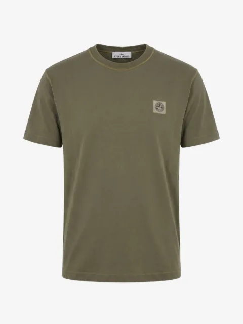 Stone Island logo-patch cotton T-shirt