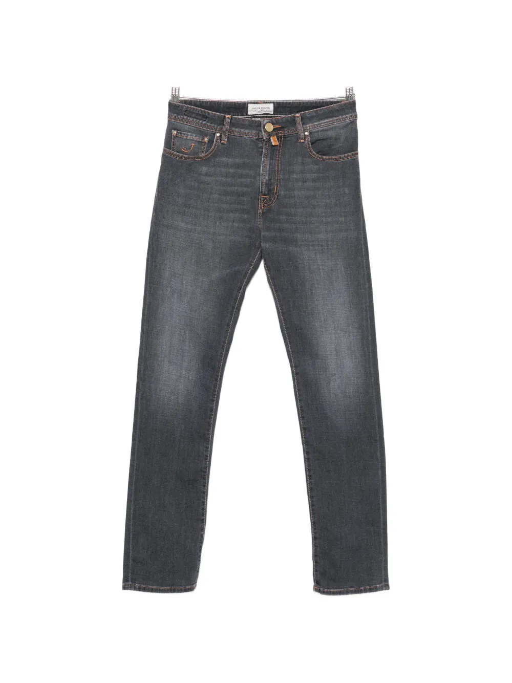 Jacob Cohën Bard zip-up slim-fit jeans - Grigio