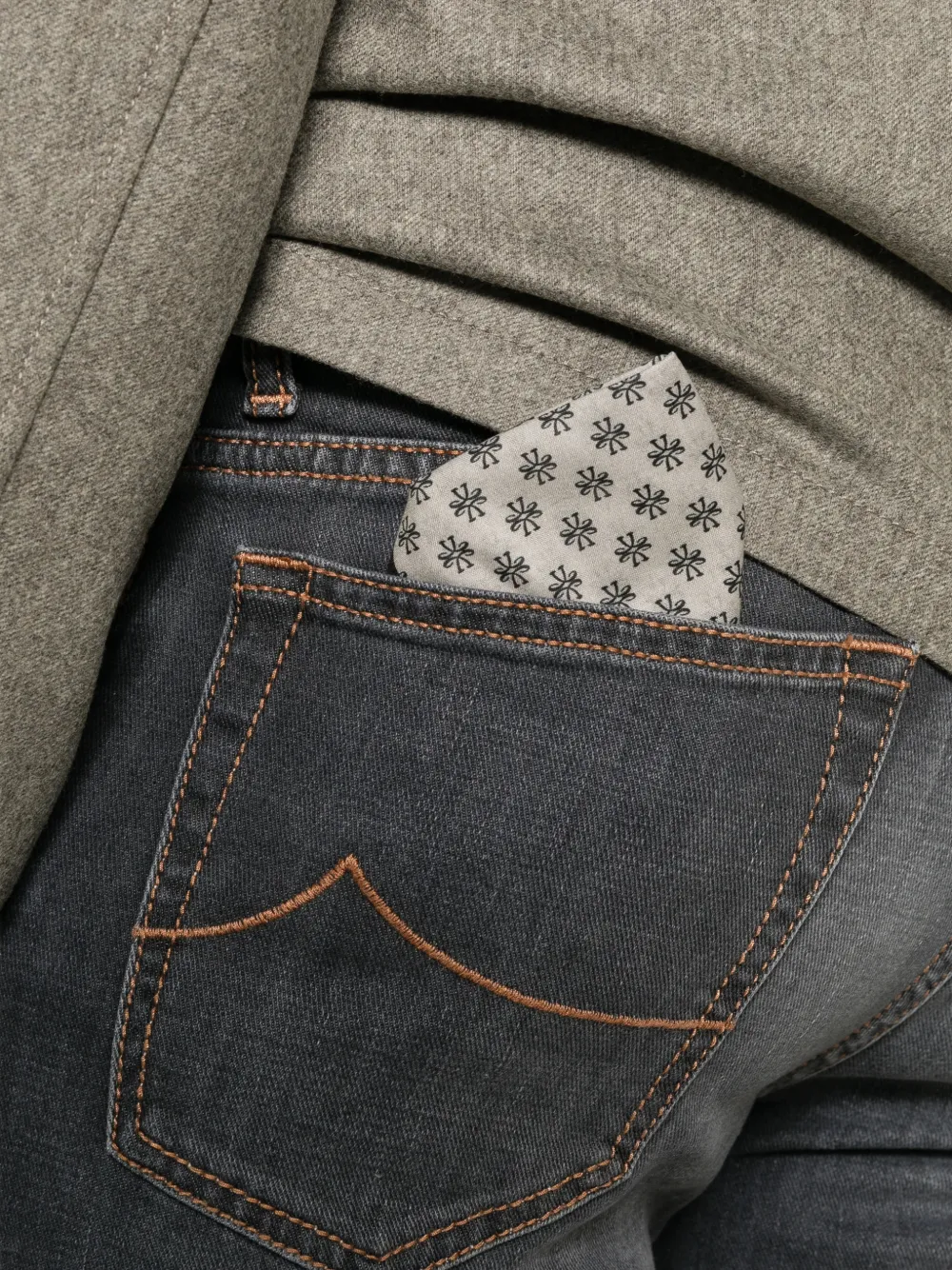 Jacob Cohën Bard slim-fit jeans met rits Grijs