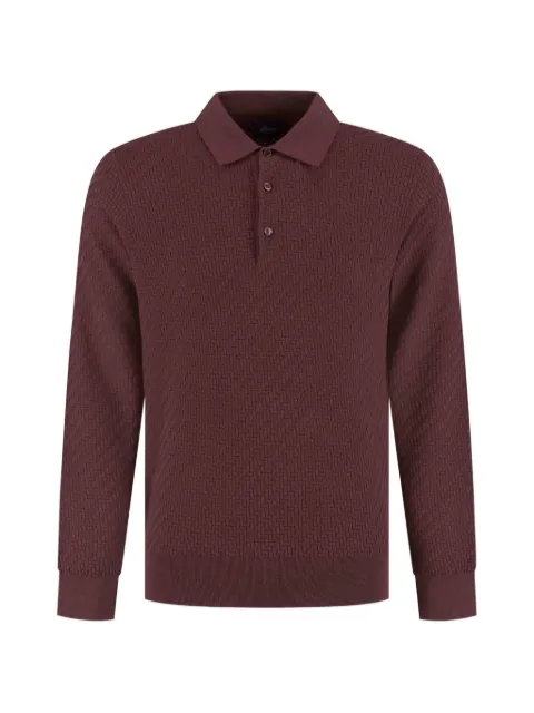 Brioni knitted polo shirt
