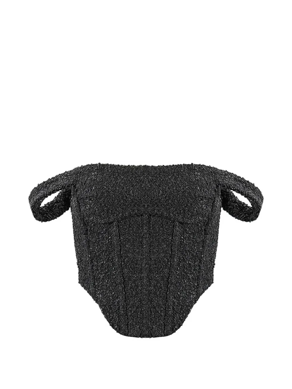 Manière De Voir Bonnie boucle Bardot corset top - Schwarz