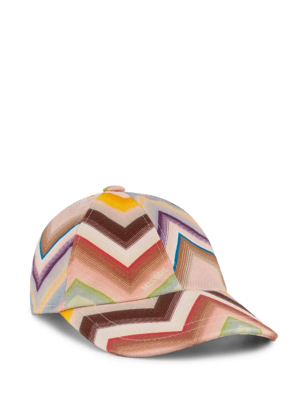 Missoni Kids Baseballkappe mit Zickzackmuster - Nude