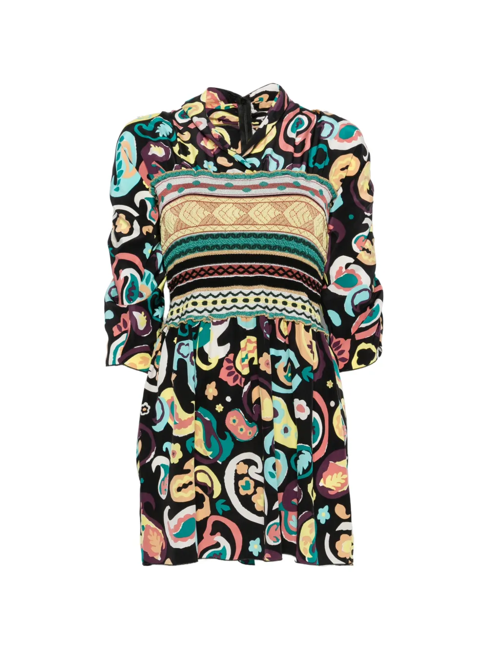 Missoni Pre-Owned 2000s Minikleid mit abstraktem Print - Schwarz