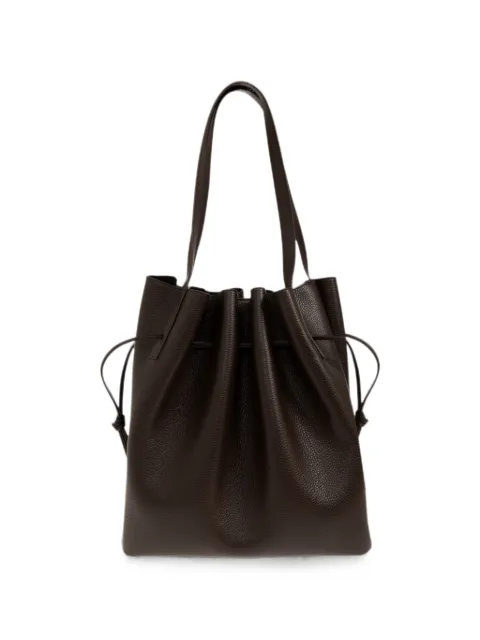 Yuzefi tote Scallop de piel texturizada
