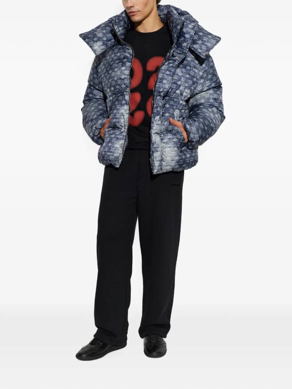 DSQUARED2 Trainingsbroek met logopatch Zwart
