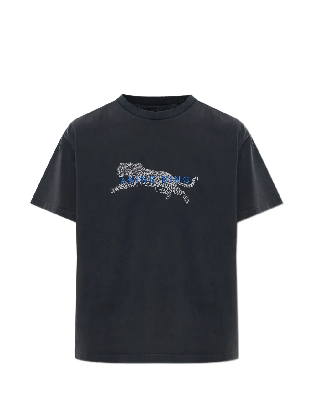 ANINE BING Cade T-shirt leopard - Nero