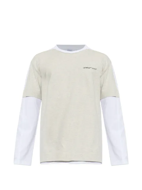 Off-White layered logo-print T-shirt