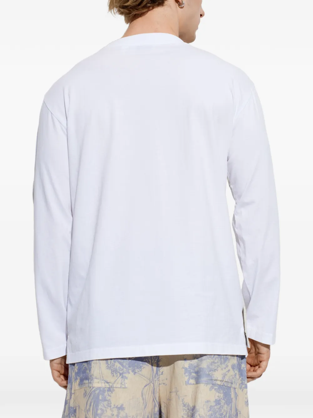 Off-White T-shirt met logoprint Beige