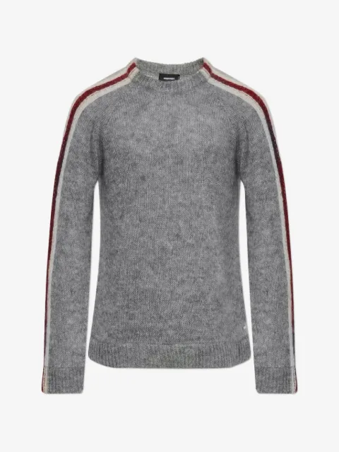DSQUARED2 side-stripe raglan-sleeve sweater