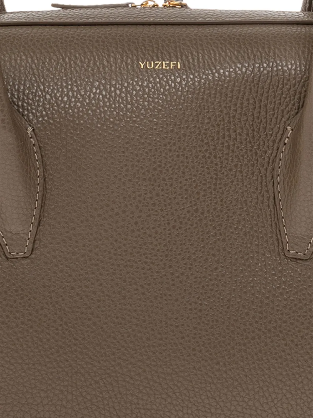 Yuzefi Brioche pebble-grain shoulder bag Bruin