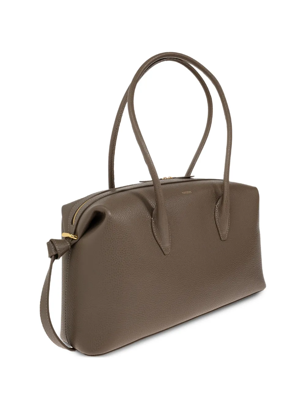 Yuzefi Brioche pebble-grain shoulder bag Bruin