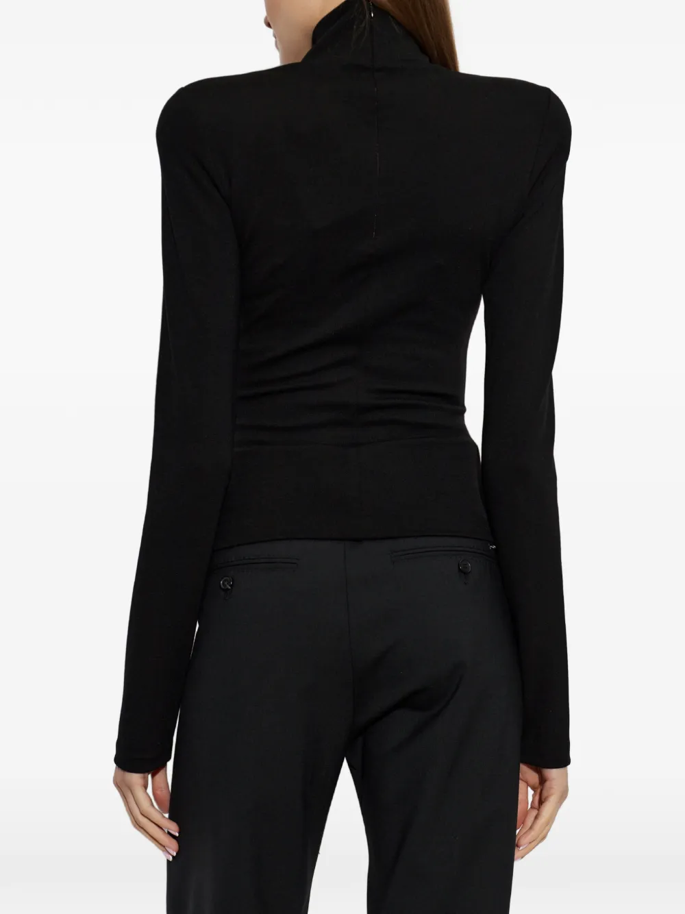 DSQUARED2 Top met col en schoudervulling Zwart