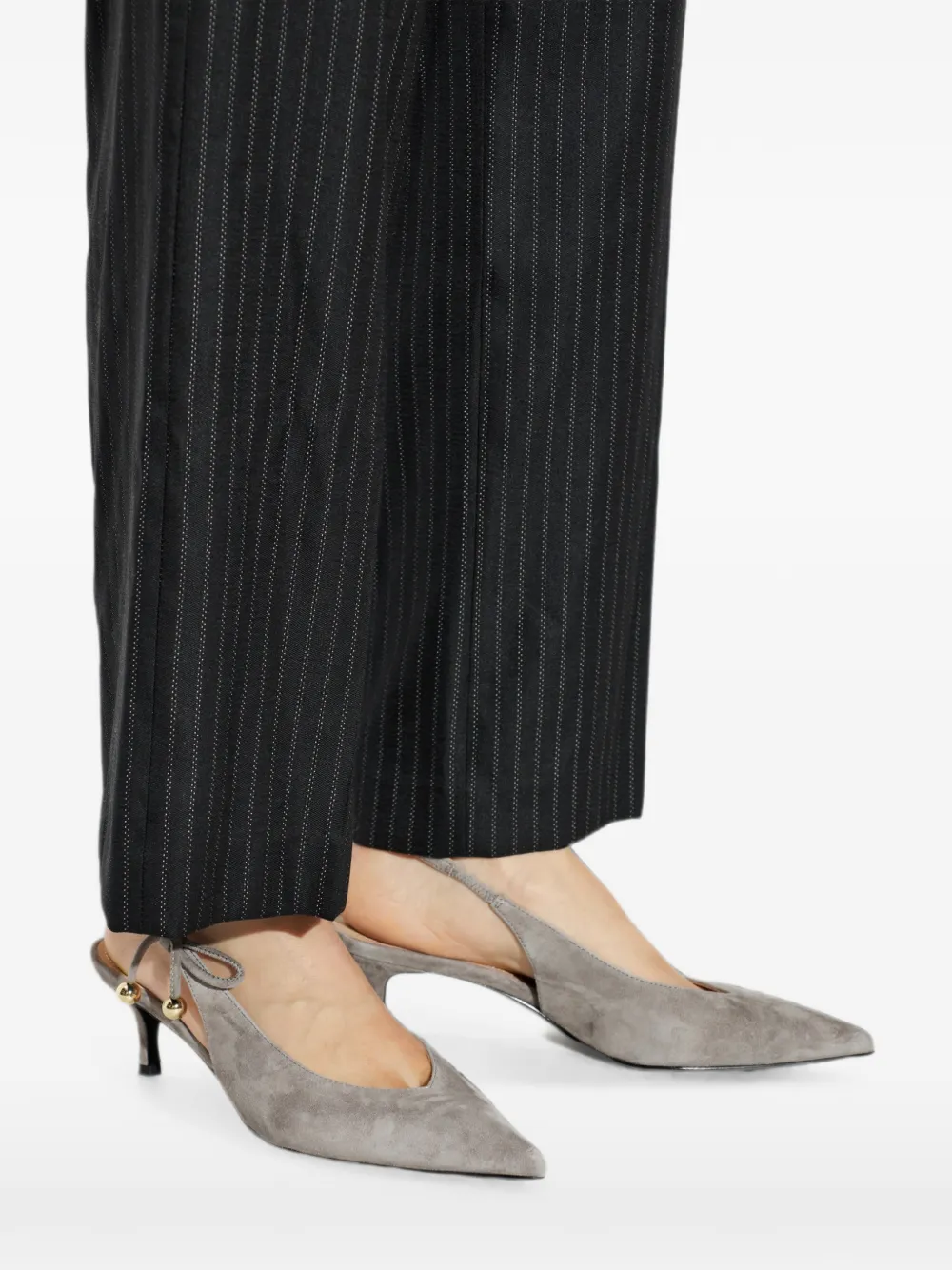 Furla Poppy bow-detail pumps Grijs