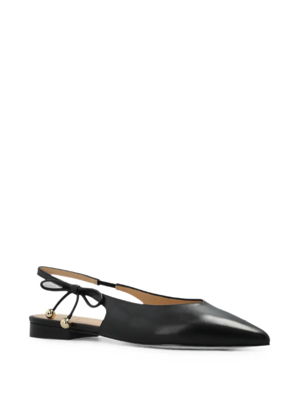 Furla Poppy slingback ballet flats Zwart