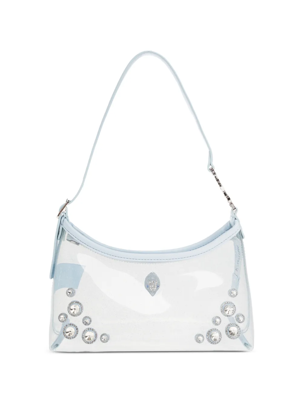Kurt Geiger London Kurt crystal-embellished shoulder bag - Bianco