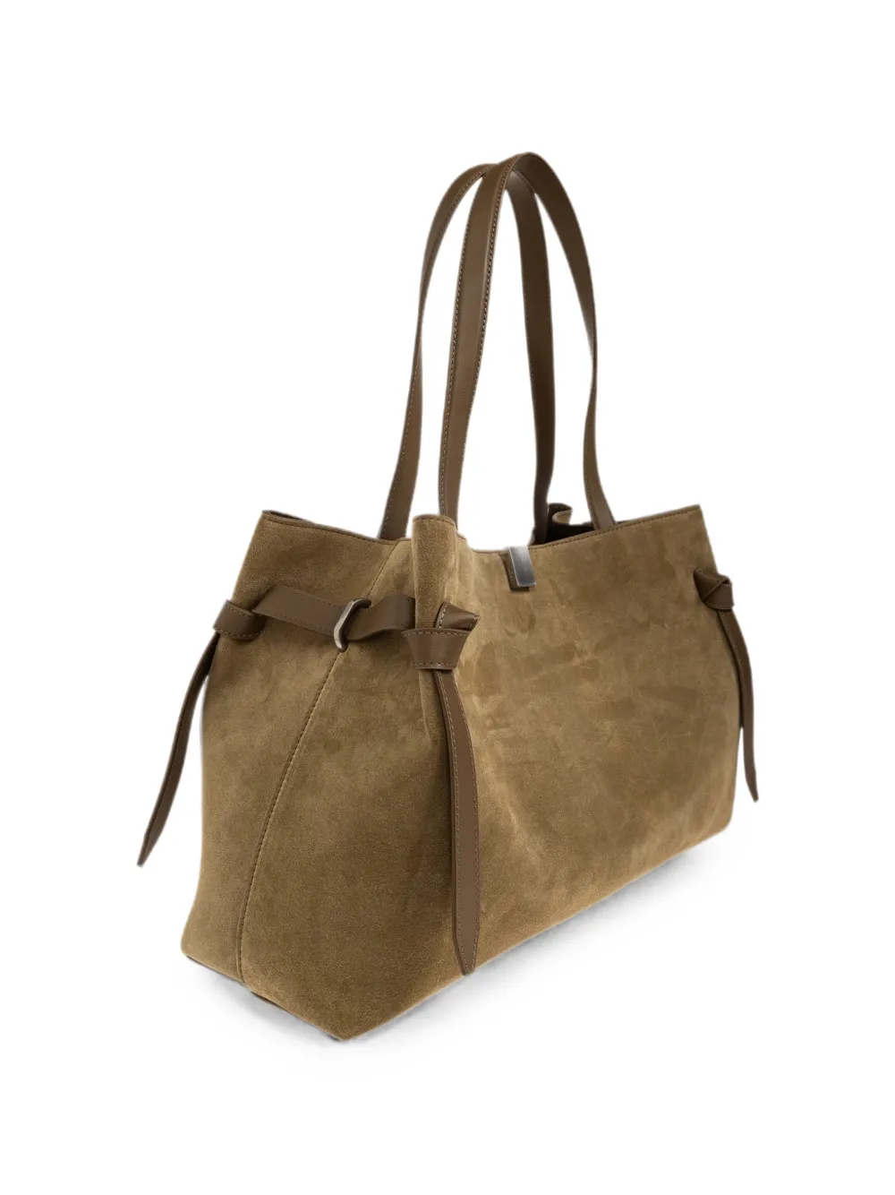 Yuzefi Gyoza suède shopper Bruin