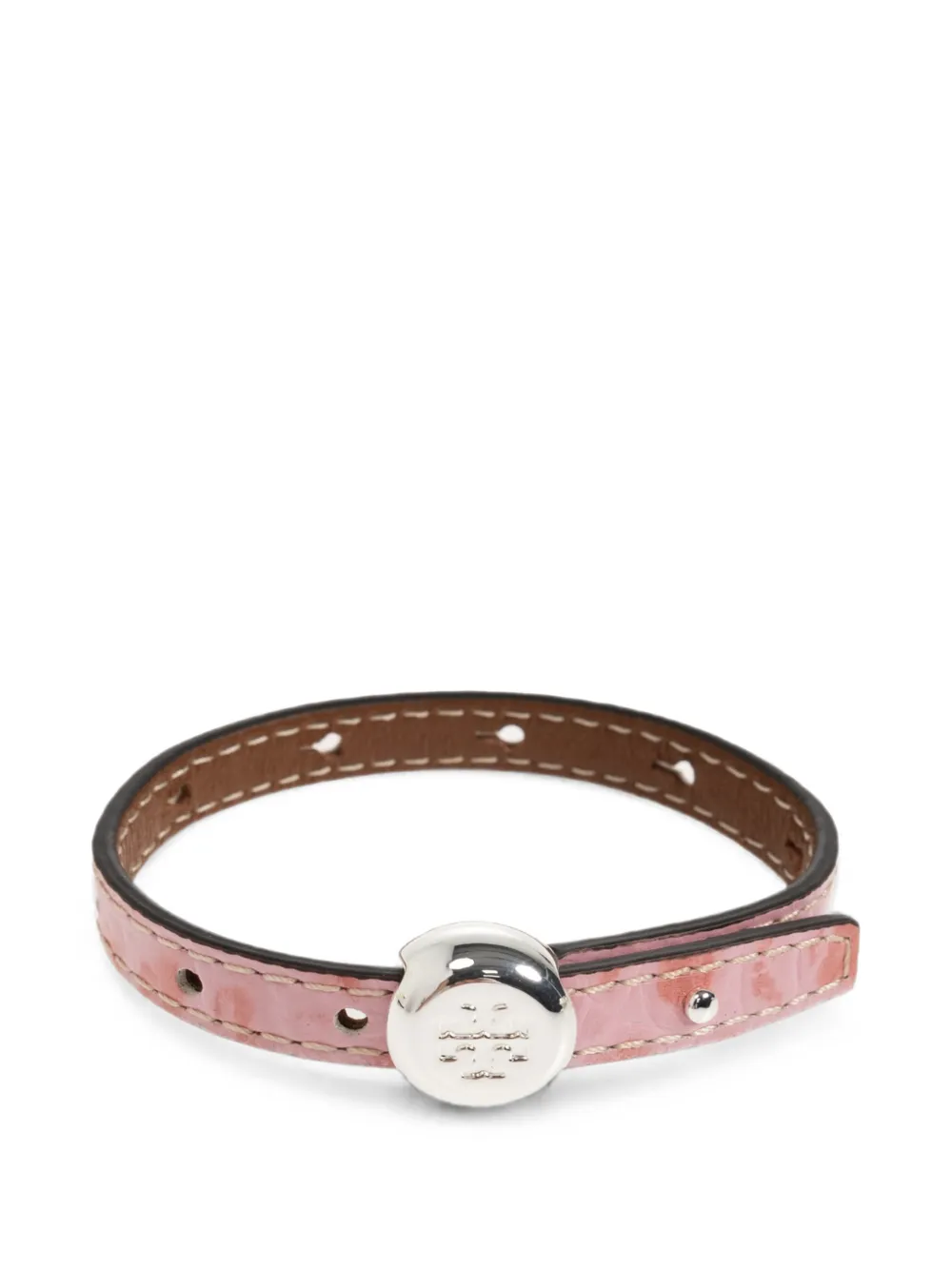 Tory Burch Icon leather bracelet - Argento