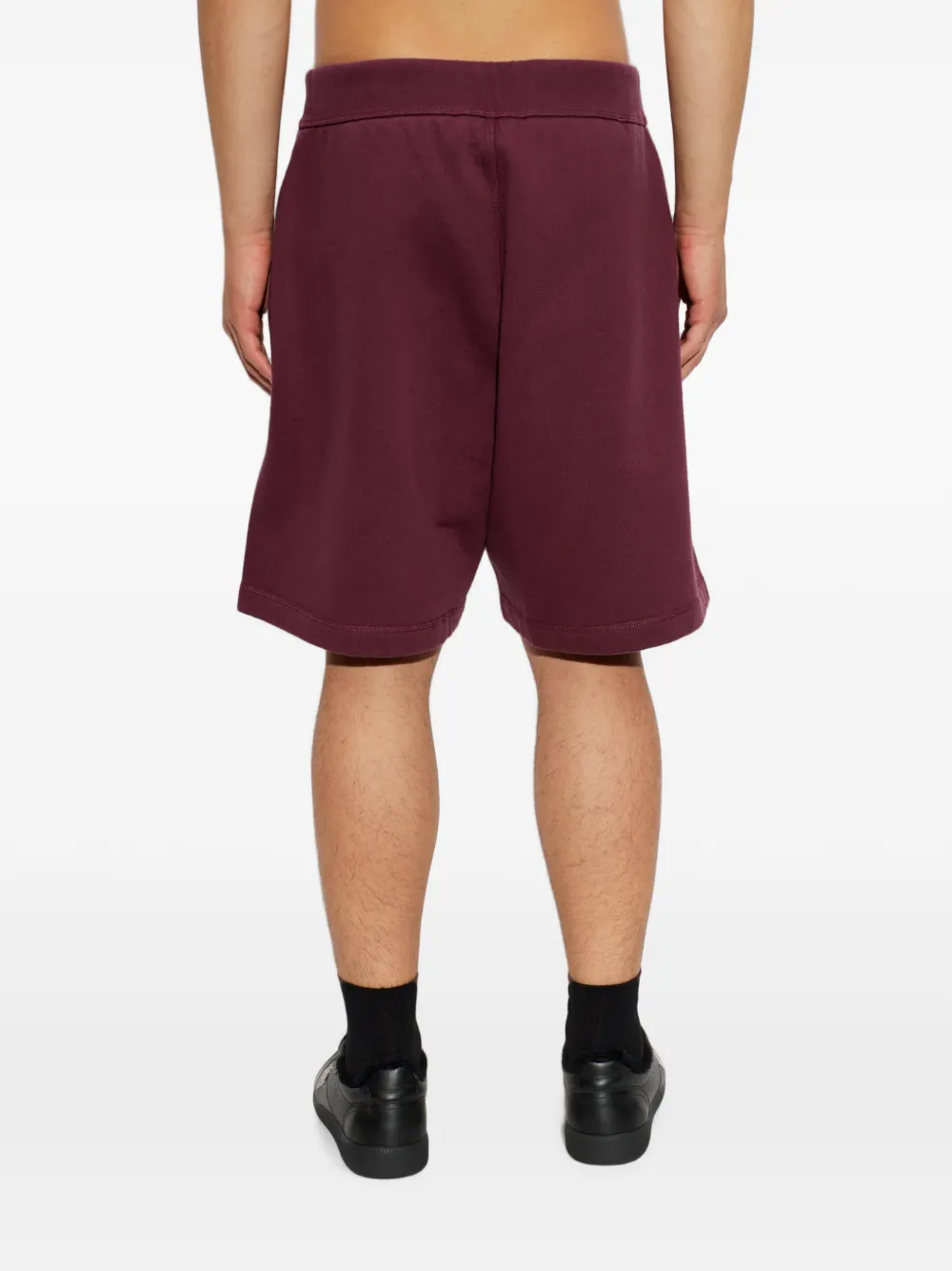 DSQUARED2 logo-embroidered drawstring shorts Rood