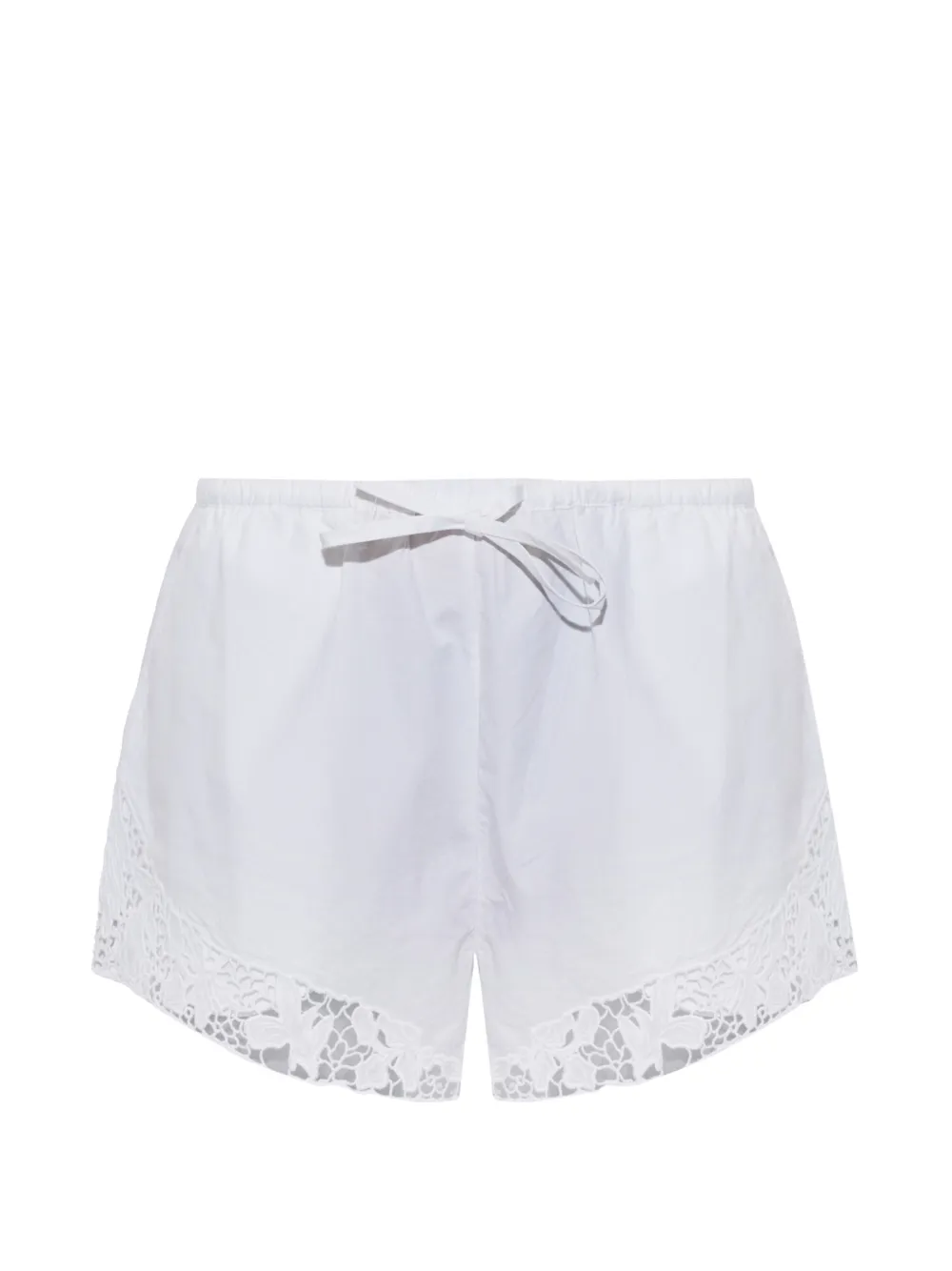 ROTATE BIRGER CHRISTENSEN drawstring shorts bright white - Bianco