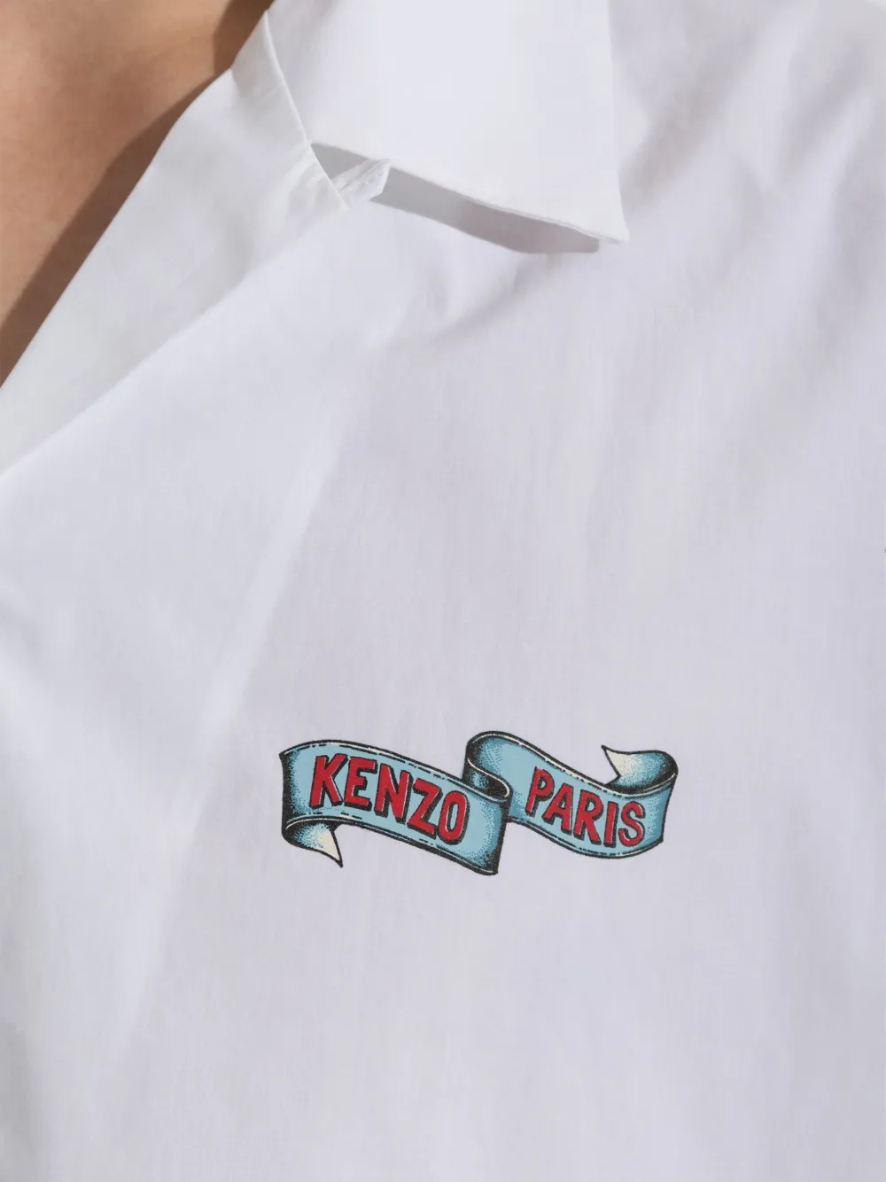 Kenzo Overhemd met tijgerprint Wit