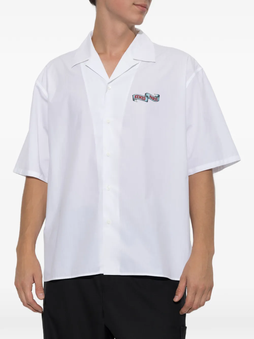 Kenzo Overhemd met tijgerprint Wit