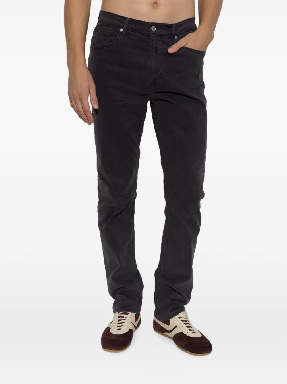 FRAME Jeans met toelopende pijpen Zwart