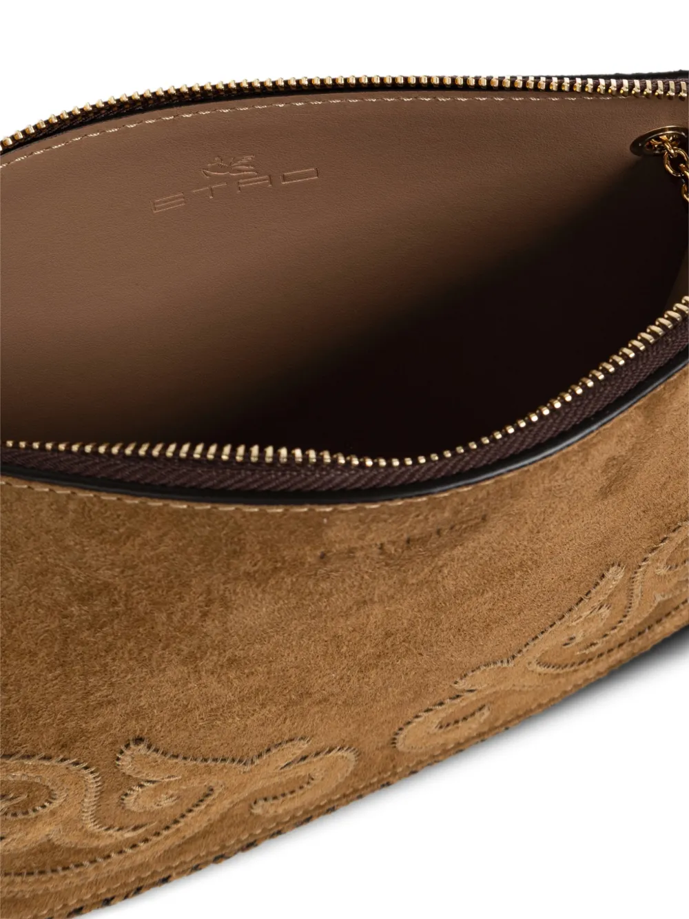 ETRO Suède tas met logo Beige