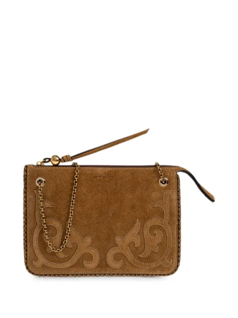 ETRO suede bag with logo