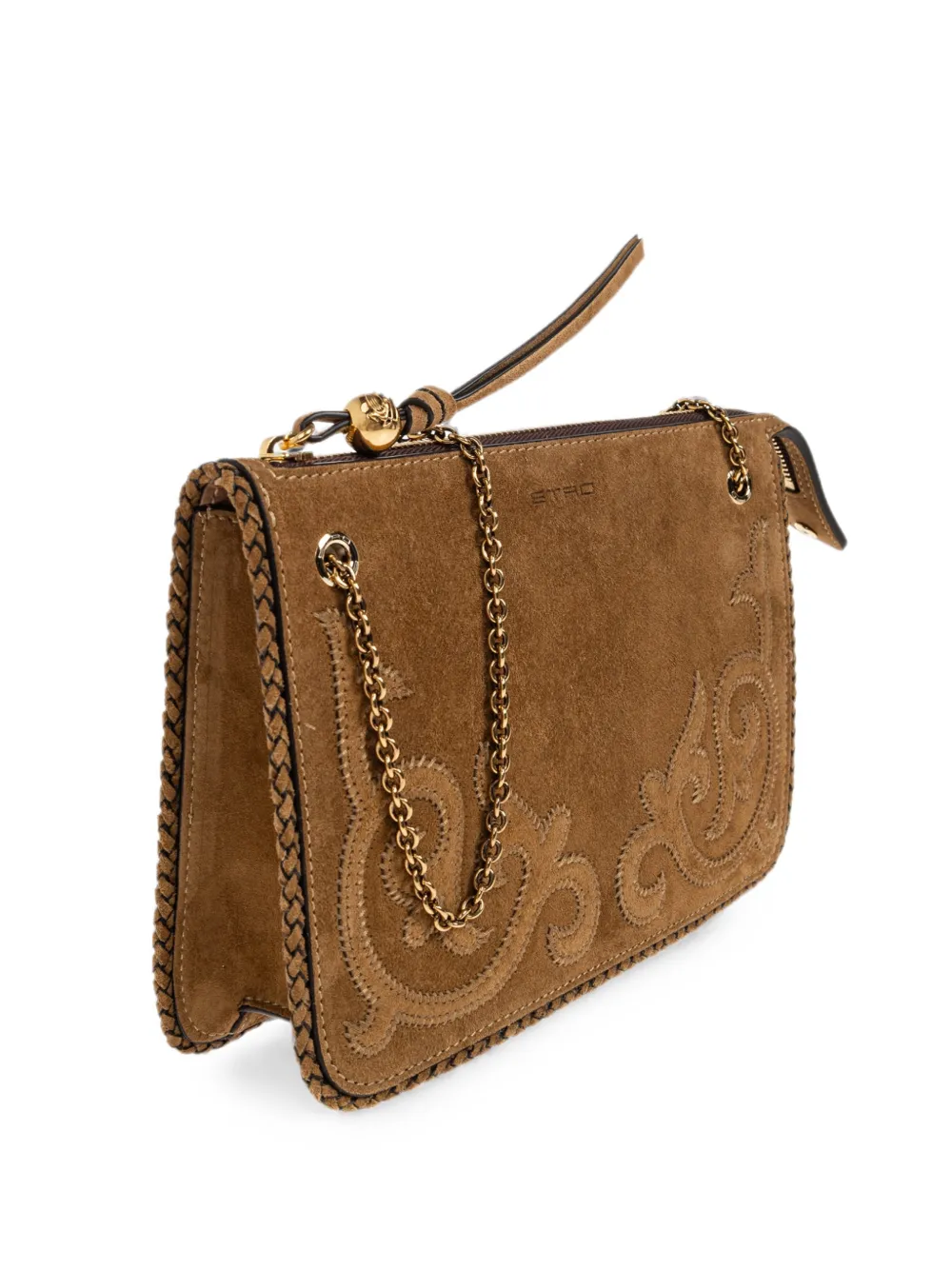 ETRO Suède tas met logo Beige