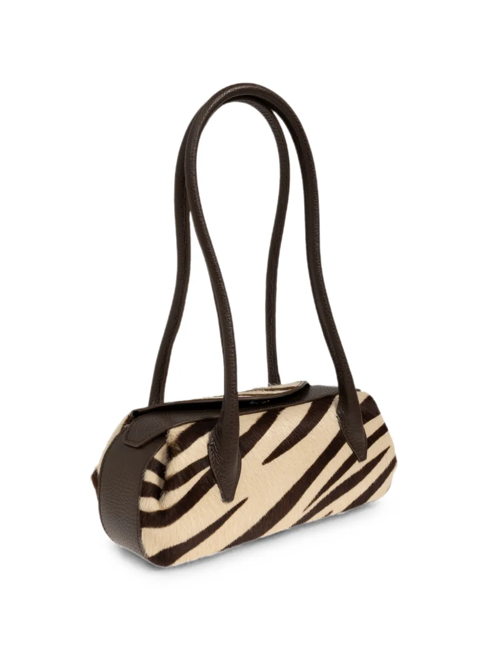 Yuzefi Schoudertas met zebraprint Beige