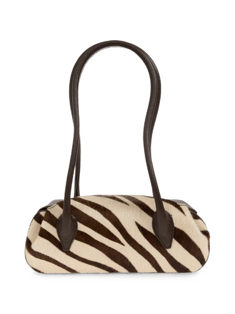 Yuzefi Schoudertas met zebraprint Beige