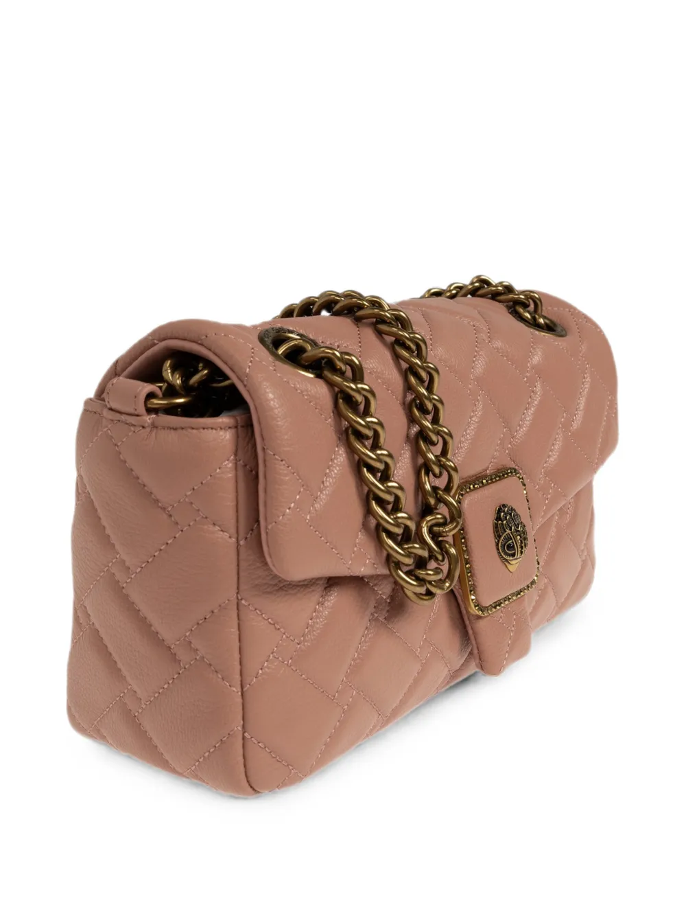 Kurt Geiger London Pimlico gewatteerde leren schoudertas Roze